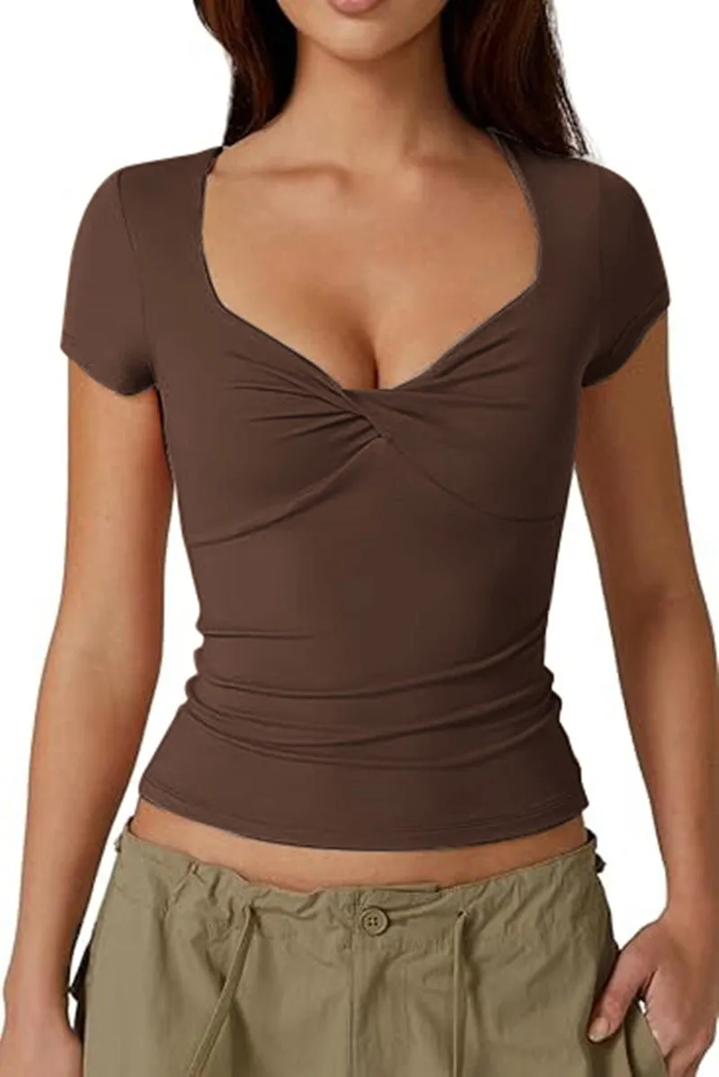 Women's Slim Fit Short Sleeve