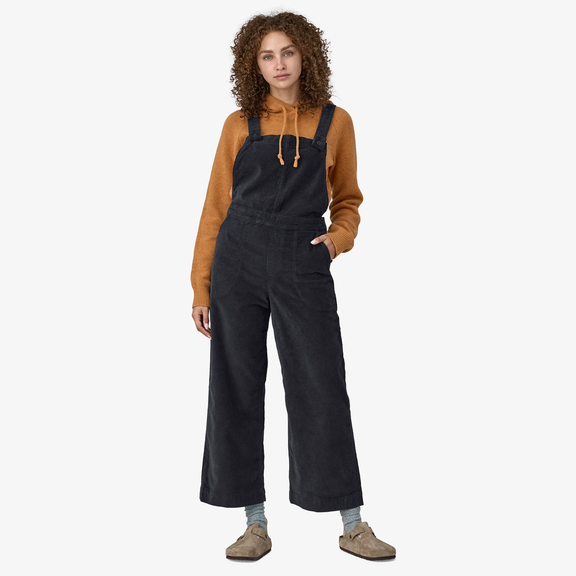 Women's Stand Up® Cropped Corduroy Overalls