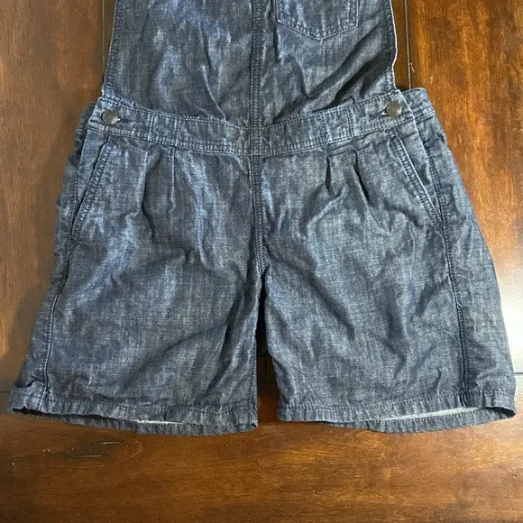 Wrangler Jean Short Overalls - RARE Spaghetti Straps Open Back Dark Wash Size 1