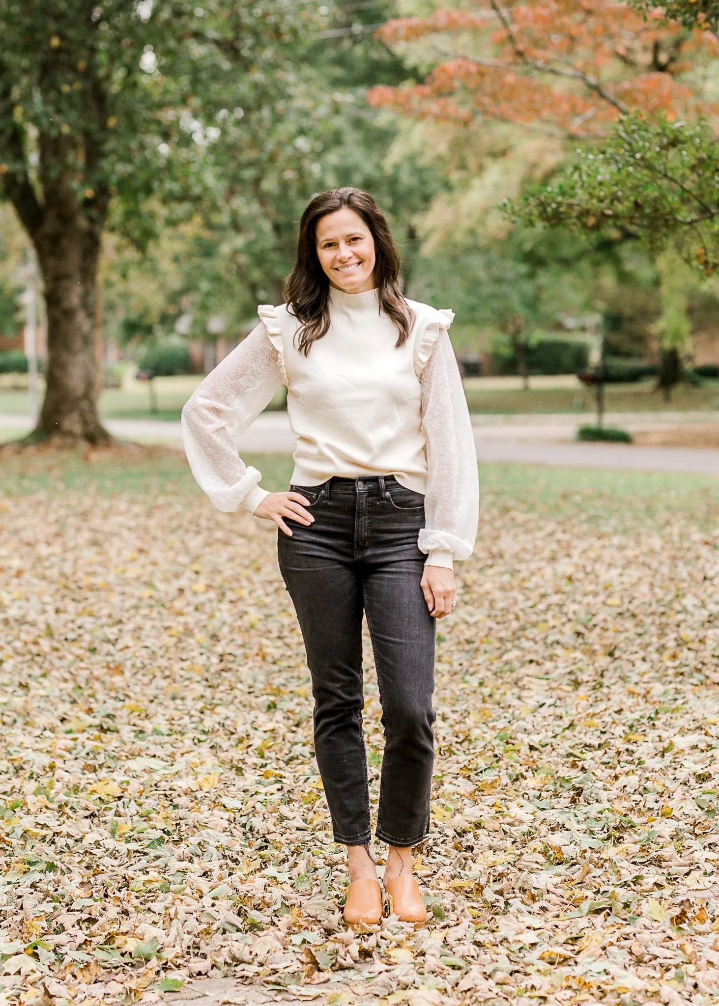 X Ivory Details Sweater