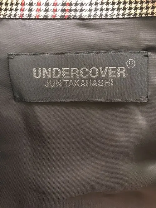 [XL] DS! Undercover SS20 Polyester/Wool Plaid Shirt Jacket Grey