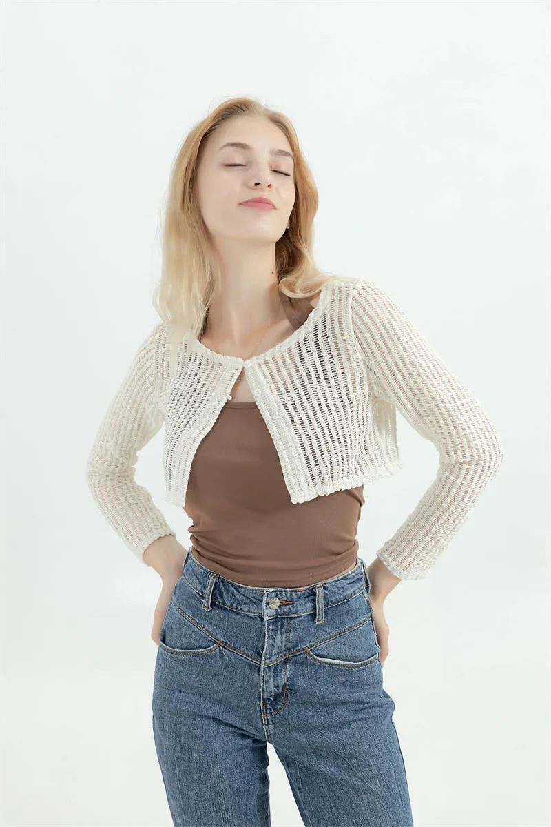 Y2K Halter Hollow Out Knit Top