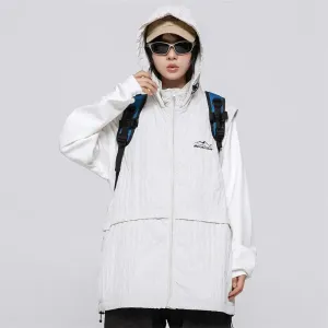 Y2K Windbreaker Hooded Jacket in Premium Nylon and Polyester