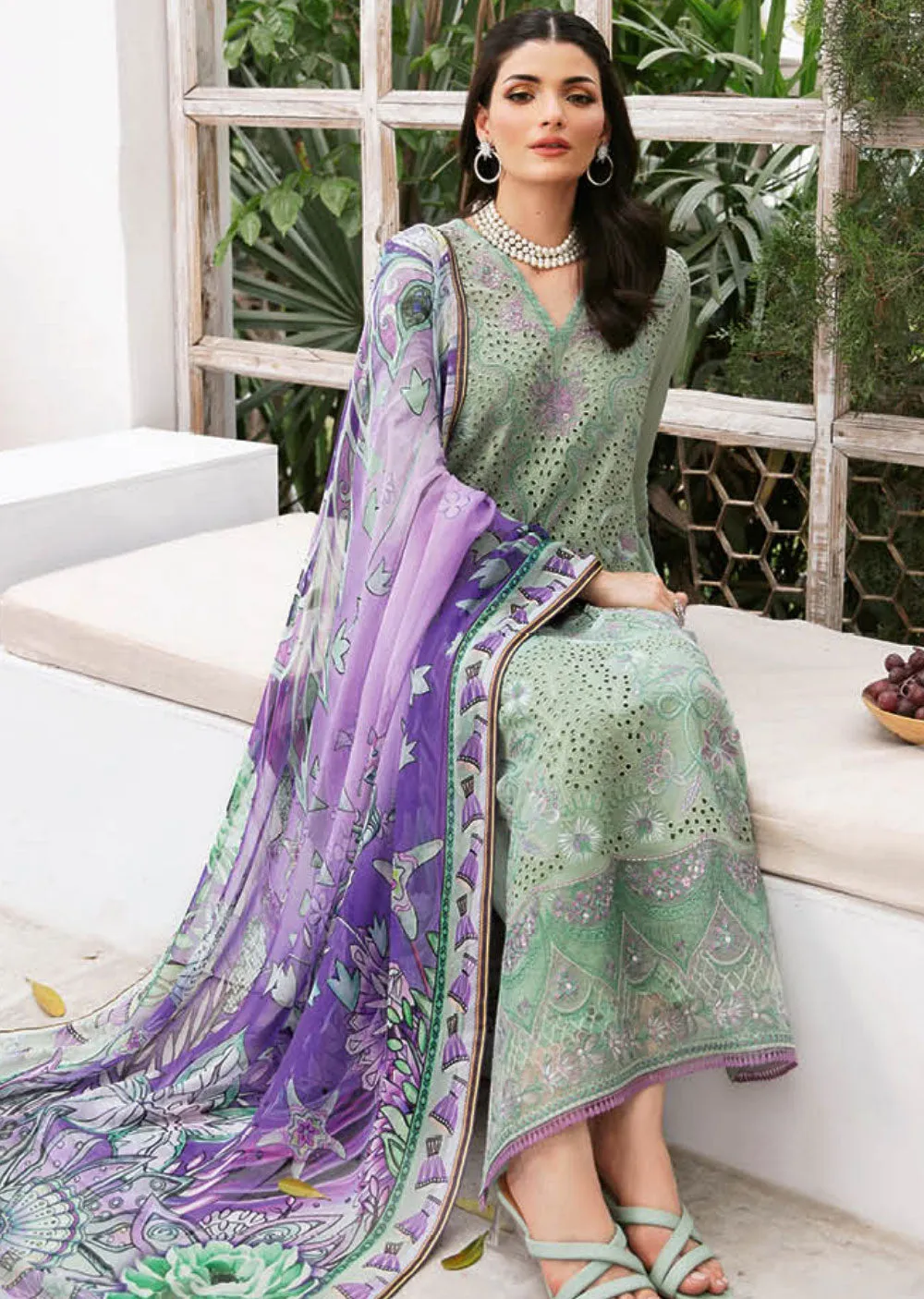 Z-903 - Unstitched - Ramsha Andaaz Luxury Lawn Vol 9 2024