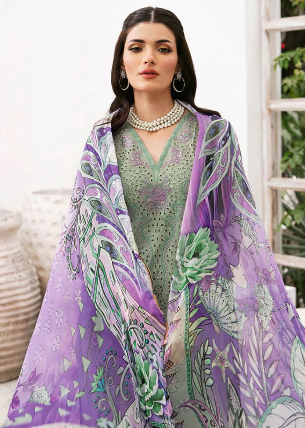 Z-903 - Unstitched - Ramsha Andaaz Luxury Lawn Vol 9 2024