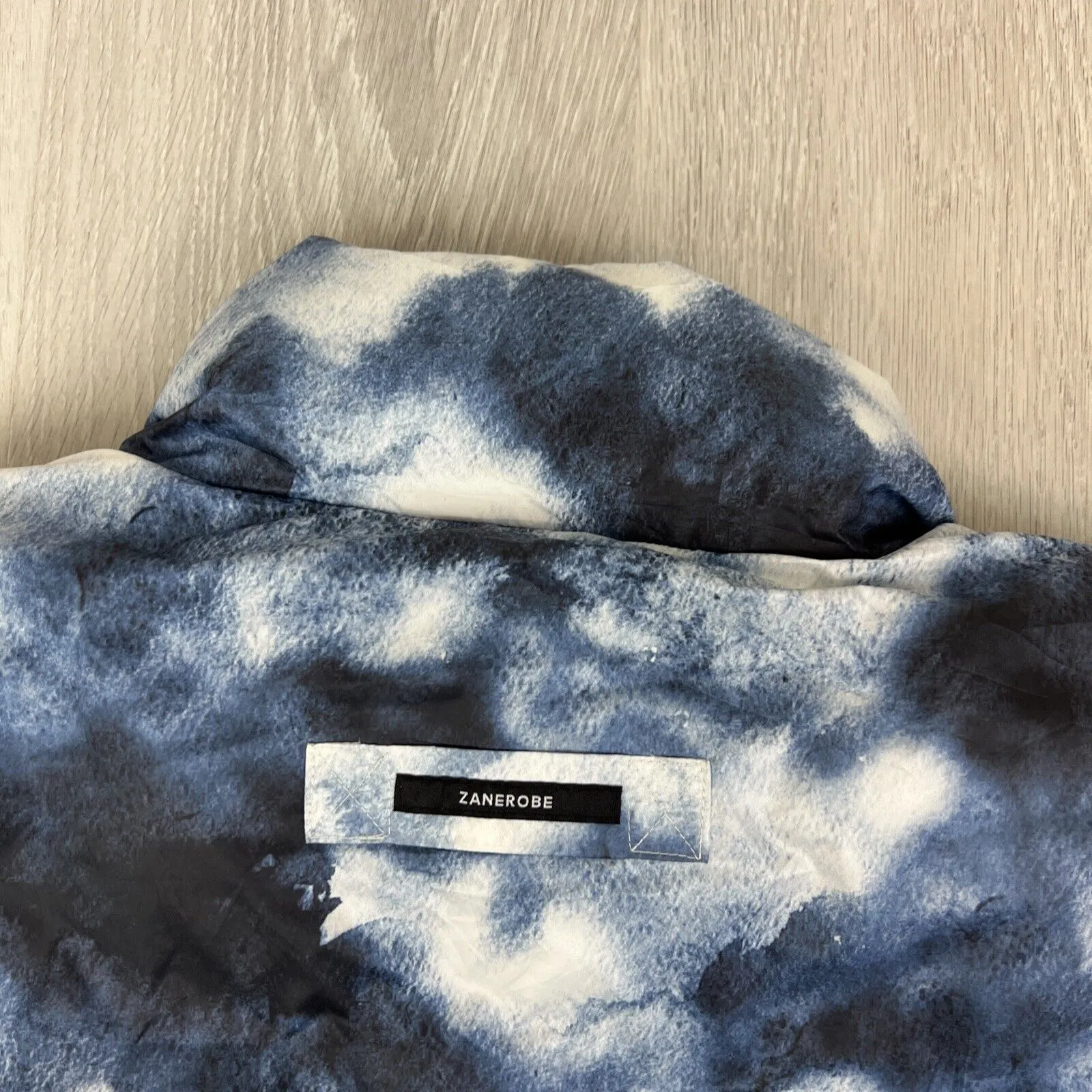Zanerobe Mens Full Zip Tye-Die Puffer Jacket Size Large