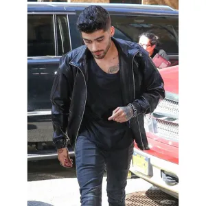 ZAYN MALIK BLACK LEATHER JACKET