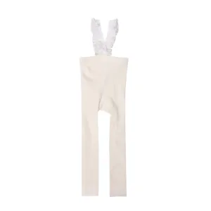 Zubii Ribbed Ruffle Overalls Short